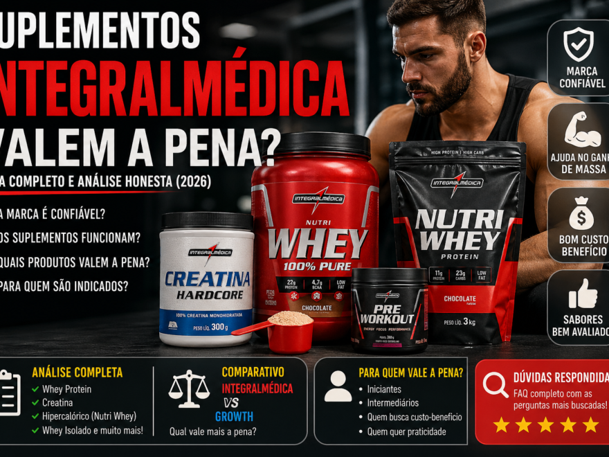 🏋️‍♂️ Suplementos Integralmédica vale a pena em 2026? Análise completa e honesta