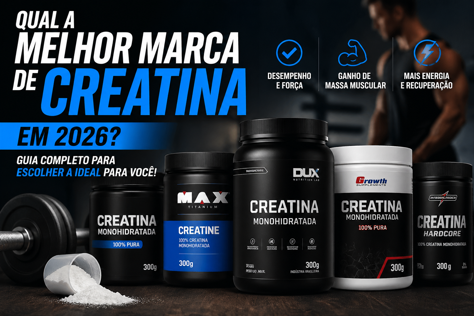 🥇 Qual a Melhor Marca de Creatina em 2026? Guia Completo e Atualizado ...