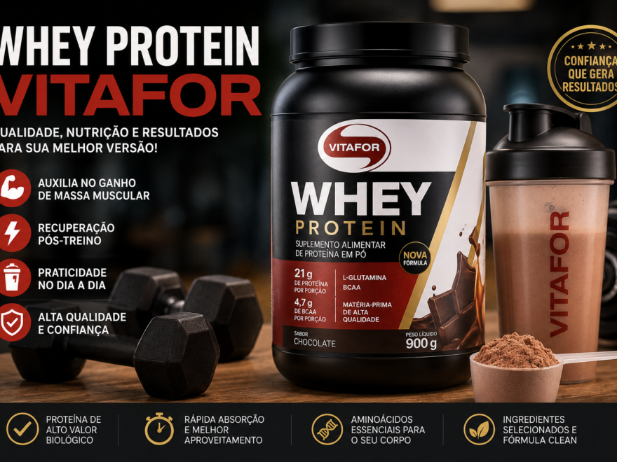 Whey Protein Vitafor: benefícios, como tomar, diferenças e vale a pena em 2026?